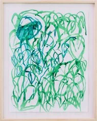 Thomas Berra, Studio per Vagabonde, 2017. Tecnica mista su carta, 75x61 cm. Courtesy l'artista e UNA galleria